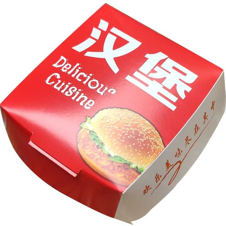 カスタム印刷された異なるサイズの使い捨て食品グレードの段ボール  