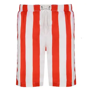 (New Arrival)beach shorts/Swim Shorts with red and white strip color kids short pants