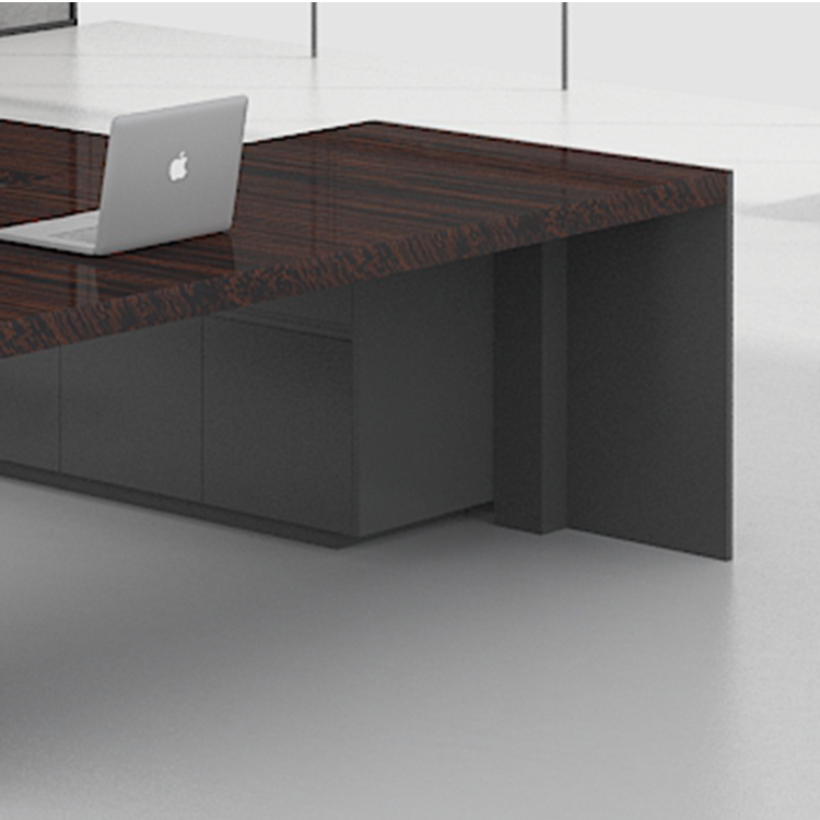 Élégant Moderne Bureau Table Exécutive En Bois Solide De Conception Surface PDG Table de Directeur de Bureau de Patron