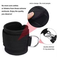 Leajoy Sangle de cheville réglable à boucle, Corde de tension fine pour les jambes, Bande de résistance en TPE pour entraînement de force et fitness, Ensemble personnalisé