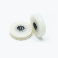 Rouleaux en nylon à gorge en U 10x38x10.5mm PA66 GF30 avec roulement NK1010 pour portes coulissantes