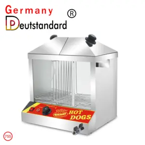 Germany Deutstandard NP-755 Hot Dog Bun Warmer Showcase Commercial Hot Dog Making Warmer Machine