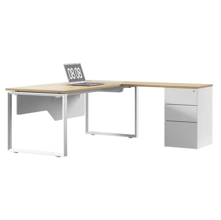 neues design moderne gewerbliche büromöbel l-form modern manager büro arbeitsstationen 4 personen computer schreibtisch