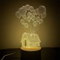 Nouvelle Arrivée Lampes de Table Décoratives Lumière d'Ambiance Créative pour Cadeau d'Enfant Veilleuse 3D