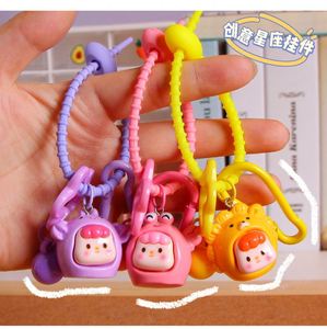 12 Zodiac Keychain Set Creative Resin Constellation Pendant Cute Cartoon Doll <b>Backpack</b> Charm for Birthday & Promotional Gifts - Product Image 3