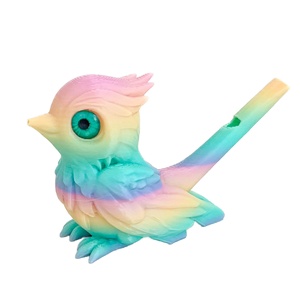 Gzyuyou Juguete de Silbato de Pájaro Animal Impreso en 3D de PLA para Niños de 12+ Años, Activado por Agua, Cambiador de Sonido, Adorno Colorido para Escritorio/Hogar - Product Image 2
