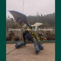 Modèle robotique de petit dragon d'extérieur personnalisé à vendre ou équipement d'animatronique pour parc à thème à vendre