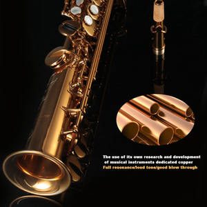 <span class=keywords><strong>Saxophone</strong></span> soprano professionnel personnalisable, instrument à vent, coussin en cuir imperméable amovible, résistant à la rouille - Product Image 4