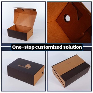 Scatole Postali di Lusso in Cartone per Spedizione con Logo Personalizzato, Chiusura a Ribalta, Stampa in Rosa, Marrone e Bianco per Confezioni Regalo e Abbigliamento - Product Image 5