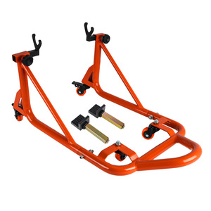 Cavalletto Regolabile per Moto con Ruote Universali, Supporto per Riparazione Ruota Posteriore - Product Image 6