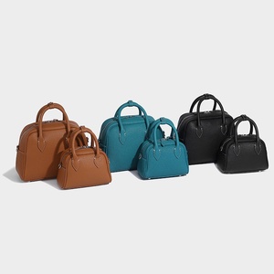 Design Boston Handbag Versatile Casual Work Clothing <b>Bag</b> Zipper Fashionable Waterproof PU Material Crossbody Tanjing - Product Image 3