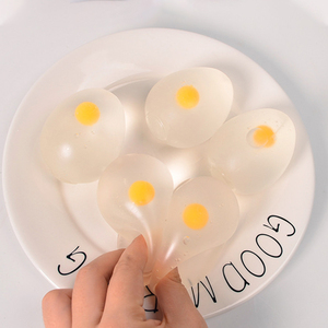 Most Popular TPR Transparent Water Egg Splatter <b>Ball</b> Squishy Slow Return Hand Exercise <b>Squeeze</b> Stress Relieve Toys for Kids - Product Image 4