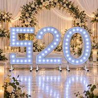 Lettres lumineuses personnalisées pour mariage, décoration de mariage, lettres LED de 4 pieds, panneau LED Mr et Mme