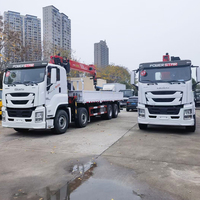 Nouveau stock Grue articulée ISUZU GIGA 8T, grue pliante 8T, fabricant de grue manipulatrice à bras droit 8T