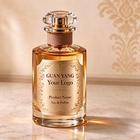 Autocollants de luxe pour flacons de parfum, dorés et gaufrés, imprimés sur mesure, étiquettes imperméables pour emballages de parfum