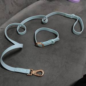 Conjunto de Correa y <span class=keywords><strong>Collar</strong></span> para Perro de Cinta Recubierta de PVC Impermeable, Sostenible, de Moda y Lujo con Logotipo Personalizado - Product Image 5