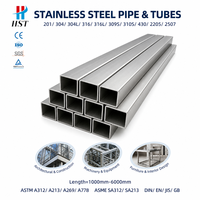 Tuyaux carrés en acier inoxydable de haute qualité, norme EN, série 300, finition de surface 2B, pliage, soudage, sans soudure