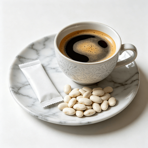 Café Instantáneo <span class=keywords><strong>de</strong></span> Frijol Blanco y Café Negro en Polvo, Sin Azúcar, Energético, Sin Grasa, Gran Venta - Product Image 1