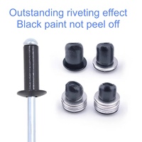 Rivets de bardage de haute qualité 2,4 mm 3 mm 3,2 mm 4 mm en aluminium à tête ronde peints noir, rivets aveugles norme DIN7337 Remaches