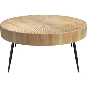 Mobili perfetti trucco da studio semplice moderno un elegante tavolino rotondo in legno e ferro dal Design Boho-Chic