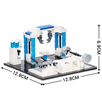 MOC4044 Gym Street View Accessoires de décoration intérieure en gros Série ville Jouets pour enfants garçons filles Briques de construction