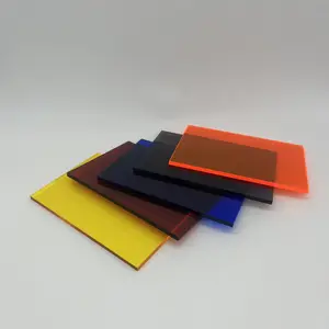 Andisco Design personnalisé Taille Vente à chaud 5mm Coloré PMMA Feuille acrylique Feuilles de plastique pour la décoration et la publicité