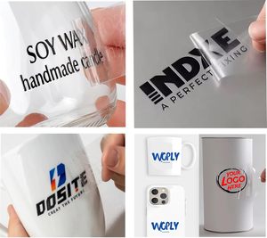 Etiqueta Adhesiva Transparente para Transferencia UV DTF, Marca Personalizada para Tazas <span class=keywords><strong>de</strong></span> Café, Botellas <span class=keywords><strong>de</strong></span> Agua, Etiquetas <span class=keywords><strong>de</strong></span> Productos y Mercancía <span class=keywords><strong>de</strong></span> Creadores - Product Image 2