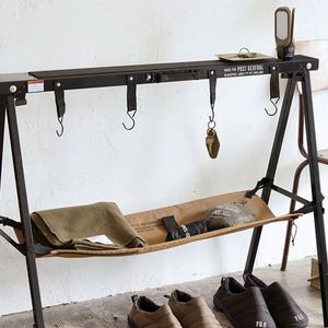 Outdoor Lightweight Aluminum and Portable Detachable Camping Hanging Accessories <b>Rack</b> With Hook - Product Image 2