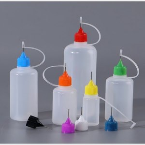 Pe chính xác Applicator chai 3ml-120ml nhựa có thể ép ống nhỏ giọt với kim tip cho nhiều màu có nắp đậy - Product Image 3