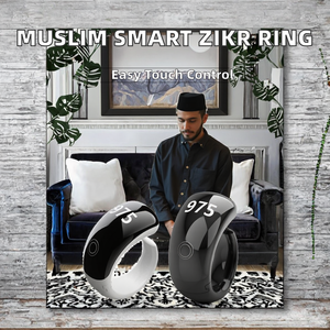 Compteur intelligent TASBIH contrôlé par application, bague électronique de prière Zikr, réveil, boussole, chargement sans fil, étanche IP67 - Product Image 2