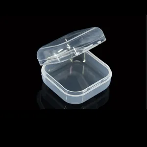 35*35*18mm 귀마개를 위한 주식에 있는 작은 명확한 플라스틱 상자 저장, 화장품, 어업 걸이 저장 상자