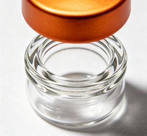 Luxury Gold Copper Silver Aluminum Cap Borosilicate <b>Crimp</b> Vials, Empty Clear Glass Sample Bottles For Powder Cosmetic Storage - Product Image 1