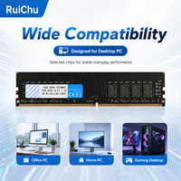 Module de mémoire RAM DDR4 8 Go 3200 MHz ECC RuiChu pour ordinateur de bureau PC4-25600 288PIN DIMM, mise à niveau informatique et gaming, en stock