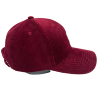 Linda Gorra de Béisbol de Pana con Bordado de Panda, Ajustable, Cálida, Unisex, para Niños, Otoño Invierno, Casual, para Exteriores