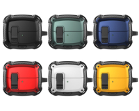 Étui pour écouteurs porte-clés Funda en fibre de carbone sans fil pour samsung galaxy Buds 3 Pro Tpu Pc housse avec support invisible
