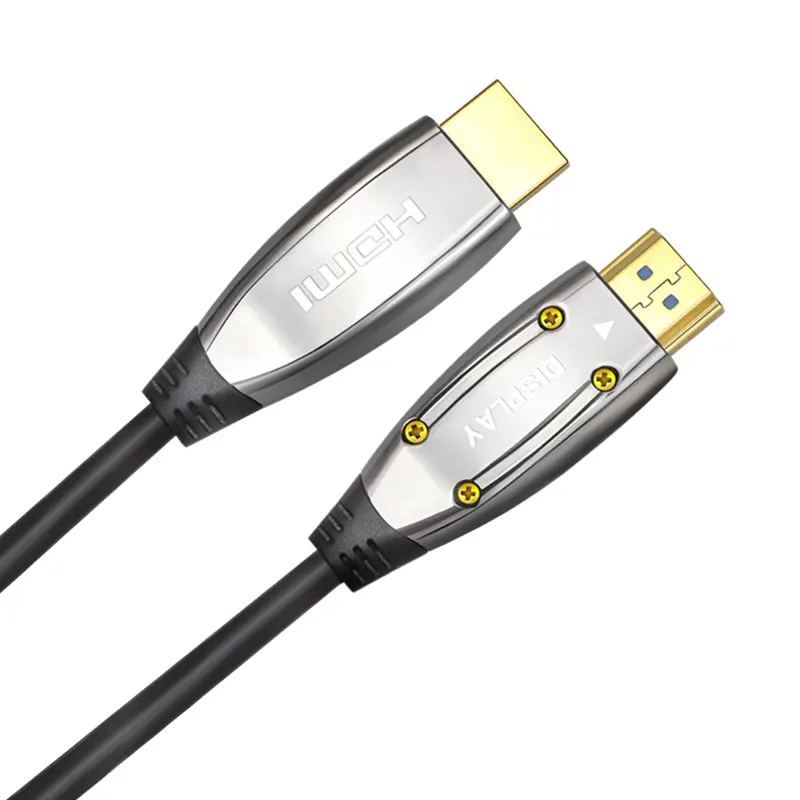 24K позолоченный штекер-штекер Hdmi кабель оптоволоконный кабель 8K V2.1 пластик 8K 10M 1,5 M 2M 3M 5M PS- AOC HDMI 8K от a до a серебристый