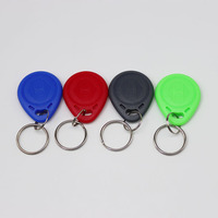 EM4200 Programmable Réinscriptible 125Khz 13.56Mhz RFID Porte-clés Produits de contrôle d'accès avec étiquette ABS NFC et porte-clés