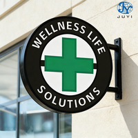 Caisson lumineux ovale publicitaire avec logo personnalisé Caisson lumineux LED circulaire Caisson lumineux pour commerce extérieur