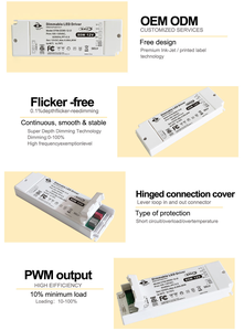Driver LED DALI Classe 2 20W 30W 40W 50W 60W 100W, Alimentation à Tension Constante, Dimmable par Pression DALI, Transformateur AC/DC 100-277V - Product Image 6