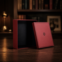 Boîte cadeau de luxe personnalisée en carton rigide avec couvercle et base, emballage écologique en deux parties avec logo personnalisé