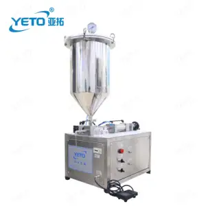 Professional Pneumatic Semi Automatic Stainless Steel Pressure Cream Nail Polish Mascara Tube Filling Machine