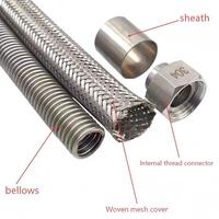 Manguera de Acero Inoxidable Flexible, Resistente a la Corrosión, Sistema de Tuberías Industriales, Longitud y Método de Conexión Personalizables