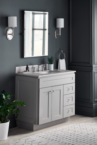 Meuble-lavabo de salle de bains Design moderne blanc peinture mate - Product Image 5