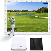 Toile de frappe de golf durable pour simulateur de golf – Taille et logo personnalisables