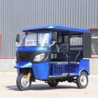 Tuk-tuk d'exportation à essence, double étage, avec moteur vertical refroidi par eau, carrosserie ouverte