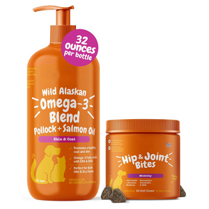 น้ำมันปลาแซลมอนป่าสูตรน้ำบำรุงผิว & โค้ทเสริมการเคลื่อนไหวข้อต่อสะโพกกัดเคี้ยวนุ่มกลูโคซามีนอาหารเสริมสำหรับสัตว์เลี้ยงสุนัข - Product Image 6