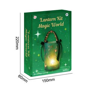 Kit de lampe à assembler soi-même, jouet artisanal, décorez votre propre lampe, thème magique, lampe de nuit LED portable pour fille et garçon avec base en bois - Product Image 4