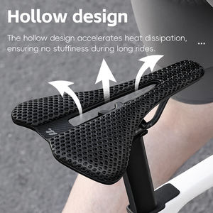 WEST BIKING-Selle de vélo creuse et ultra-légère en fibre de carbone, absorbant les chocs, respirante et confortable - Product Image 6