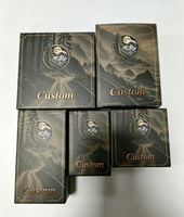 Boîte en carton personnalisée pour flacon en verre avec plateau en plastique, autocollant et dépliant d'instructions, emballage personnalisé avec logo