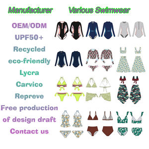 DS Werkspreis Großhandel luxuriöser hängender Hals rückenfrei sexy Bikini Übergröße badeanzüge Denim Stoff Bademode - Product Image 2